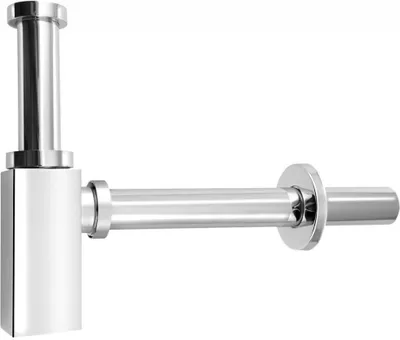 Image de Aqualine Siphons - Siphon de lavabo carré, chromé CV1004