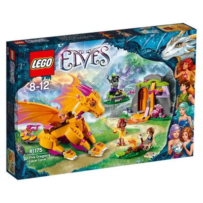 Produktbild von LEGO® Elves Lavahöhle des Feuerdrachens 41175