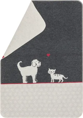 Produktbild von David Fussenegger Haustierdecke 'Hund & Katze' 70 x 90 cm Anthrazit