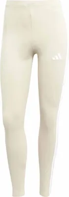 Produktbild von Adidas 3-Streifen Hohe Taille Enganliegende Hose aus Baumwoll-Strick mit Stretch