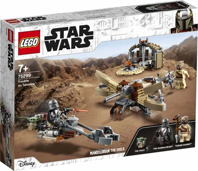 Produktbild von LEGO 75299 Star Wars: The Mandalorian Ärger auf Tatooine Bauset mit Baby Yoda das Kind Figur, Staffel 2, Spielset
