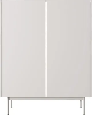 Produktbild von Kommode COLOR 97 cm mit 2 Türen Sideboard Metallbeine Kaschmir