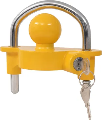 Produktbild von Anhängerschloss 2 Schlüssel Stahl und Aluminiumlegierung Gelb