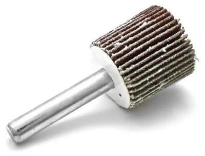 Productafbeelding van Slijpschijf Molatrade Lamellenschijf 20 x 20 mm - ? 6 mm - P120 - op een schacht