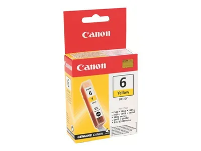 Produktbild von Atramentová náplň Canon BCI-6Y pre Pixma iP4000/5000/6000D/MP750/780 yellow (390 str.)