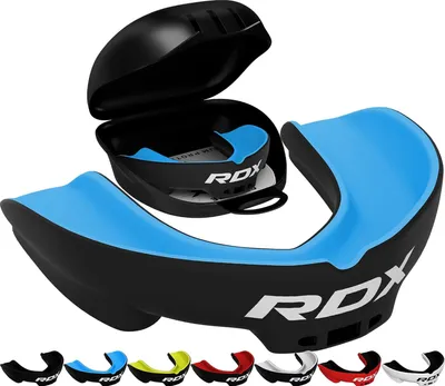 Produktbild von RDX Zahnschutz, Boxen, MMA, Mundschutz, Kickboxen, Mundstück, Zahnschutz, Kieferschutz mit Etui, Muay Thai, Kampfsport, Rugby, Hockey, Fußball