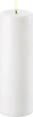 Produktbild von UYUNI Lighting LED Kerze PILLAR 7,8 x 25 cm weiss