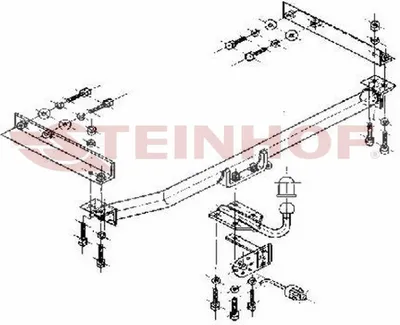 Produktbild von Z547096 Anhängerkupplung passend für MERCEDES W 210 06/1995-03/2002 starr