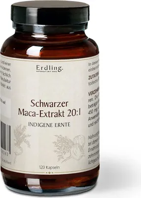 Produktbild von Schwarzes Maca-Extrakt 20:1 - 120 Kapseln