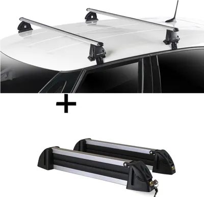 Produktbild von Skiträger Alu 4 Paar Ski + Dachträger VDP EVO ALU kompatibel mit Bmw Serie 2 Active Tourer (F45) 5 Türer ab 2014