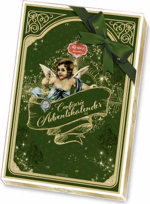 Produktbild von Reber Confiserie Adventskalender Engel mit 24 verpackten Pralinen 650g