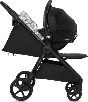 Obrázek produktu pro Kočárek Kinderkraft MITZY, nosnost do 27 kg, sedadlo XL, tlumení nárazů, skládací, 5bodové bezpečnostní pásy, stříška UPF50+, příslušenství v ceně, černý