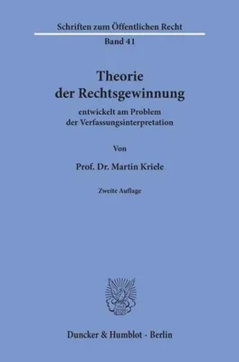 Produktbild von Theorie der Rechtsgewinnung