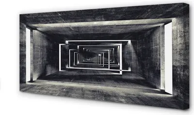 Imagen del producto de Impresión en lienzo, 140x70 cm, obra de arte para pared, diseño túnel