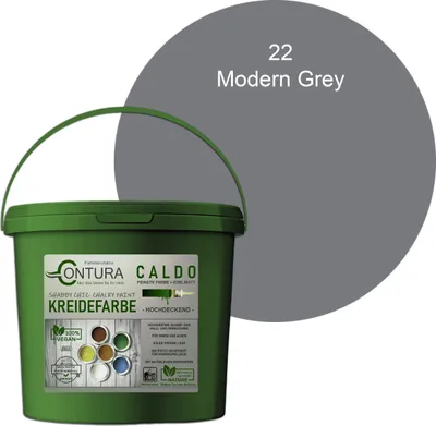 Produktbild von Contura BeGreen 1Kg. Kreidefarbe Shabby Chic Möbellack - 22 Modern Grey