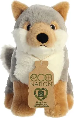 Produktbild von kuscheltier Eco Nation Wolf 24 cm Plüsch grau/braun