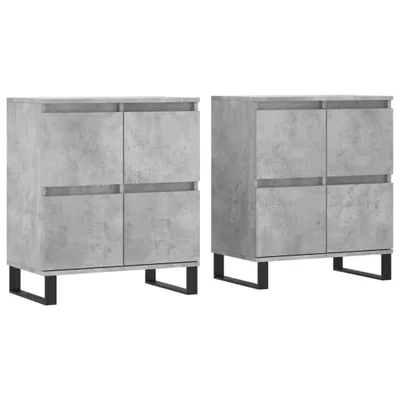 Produktbild von Sideboards 2 Stk. Betongrau Holzwerkstoff