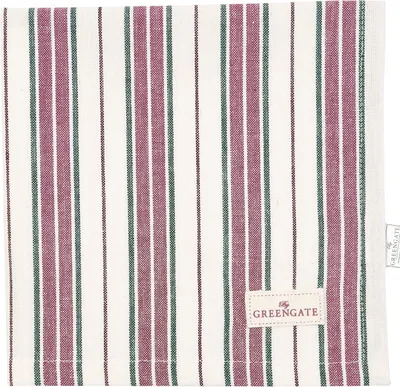 Produktbild von Greengate Lucianna Stoffserviette white 40 x 40 cm