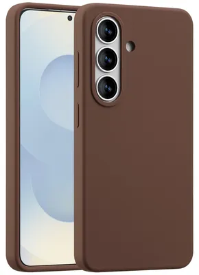 Immagine prodotto di Cover posteriore in silicone liquido Accezz con MagSafe per Samsung Galaxy S26 - New Tea Brown