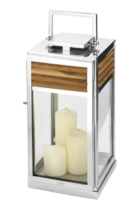 Produktbild von Fink Laterne GENUA BHT 18x51x18 cm silber