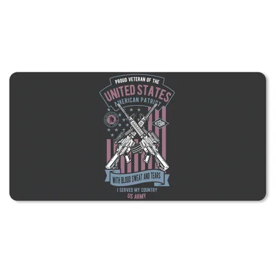Produktbild von MuchoWow® Mauspad Mousepad Waffen - Amerika - Jahrgang 60x30 cm - Mousepads - Maus Mat - Pad - Mausunterlage - Nachhaltig