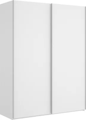 Produktbild von Kleiderschrank Dlazovi, Garderobe für Schlafzimmer, Kleiderschrank mit 2 Schiebetüren, 150x65h204 cm, Weiß