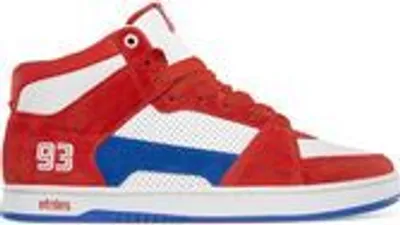 Image de Etnies Mc Rap Hi Skater Hi-Top Shoe Red White Blue