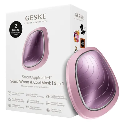 Produktbild von 9 in 1 Beauty LED-Gesichtsmaske Voll-LED-Spektrum und Rotlichttherapie Wärme Kühlung Erhöhte Gesichtspflege-Aufnahme Gesichtsmassagegerät