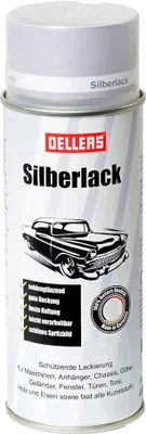 Produktbild von Silberlack | 400 ml Sprühlack| 9006 Weißaluminium | für Holz, Metall, Glas und fast alle Kunststoffe