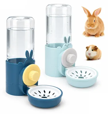 Trinkflasche 500 ml für Kaninchen & Kleintiere, 2 Stück