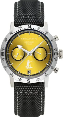 Produktbild von Stralmatic  SP-150801 Lighthouse Quarz Hybride Chrono Herren Uhr Edelstahl