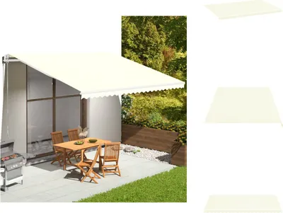 Immagine prodotto di vidaXL Telo da sole crema 5x3,5 m - Tende da sole