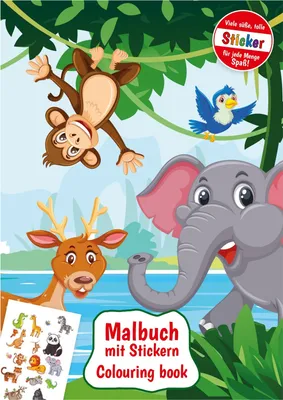 Produktbild von Sticker-Malbuch / DIN A4 / "Elephant"