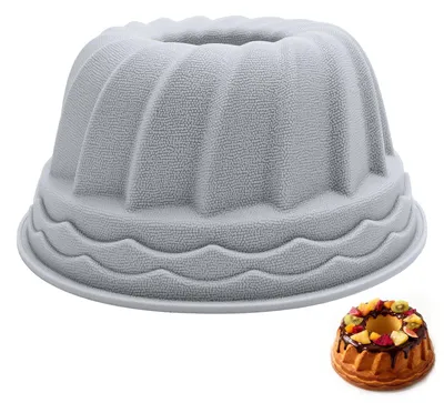 Gugelhupfbackform 24 cm Silikon Antihaft für Marmorkuchen