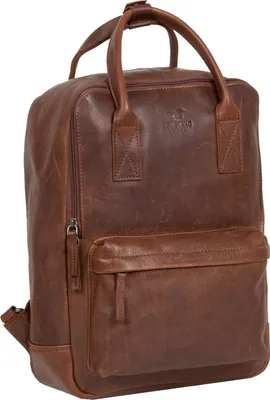 Image de MUSTANG Cuir sac à dos de loisirs sac à dos pour ordinateur portable Catania Backpack Brown brun
