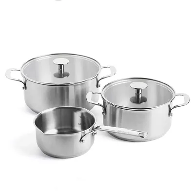 Obrázok produktu pre KitchenAid Nerezová oceľ, 5-dielna súprava panvíc, vhodná do umývačky riadu