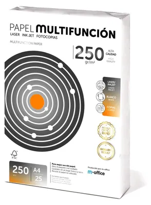 Productafbeelding van A4-papier, 250 g, 25 vel, multifunctioneel papier, geschikt voor printers, laserprinters en inkjetprinters