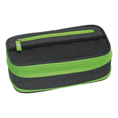 Produktbild von Wedo Neon Stretch, Weiches Federmäppchen, Polyester, Grün, Grau, Einfarbig, Reißverschluss, Kind