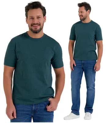 Produktbild von T-Shirt - Shirt Größe XL - Herren T-Shirt grün - Kurzarm T-Shirt - Melange T-Shirt