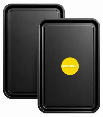 Backblech-Set 35 cm, antihaftbeschichtet, 2er-Pack, ofenfest