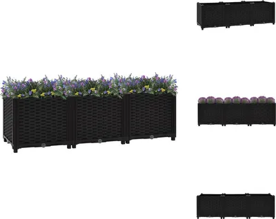 Zdjęcie produktu dla vidaXL Podwyższona grządka 120x40x38 cm z polipropylenu - Donice i doniczki
