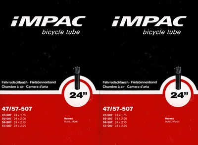 Produktbild von 2x Impac 24 Zoll AV Schlauch Auto Schrader Ventil 47 - 57 507