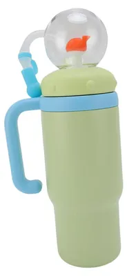 Produktbild von Isolierte Wasserflasche 710 ml - Edelstahl - Auslaufsicher - Mit Griff - Waldesign