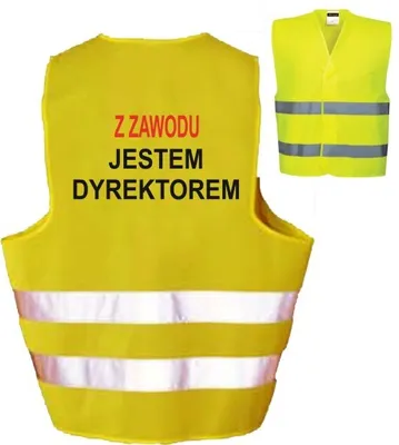 Zdjęcie produktu dla Kamizelka odblaskowa ostrzegawcza Z ZAWODU JESTEM