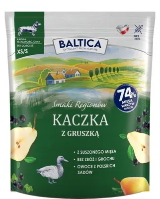 Immagine prodotto di Sapori Regionali BALTICA: Anatra con pera, taglie XS, S, peso 1 kg