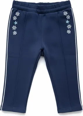 Produktbild von Chicco Kinder-Jogginghose in Dunkelblau mit Schneeflocken 80
