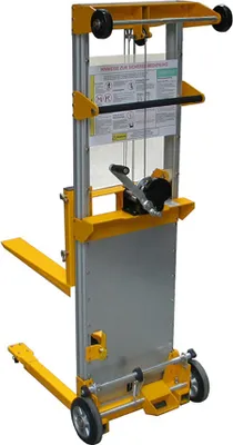 Produktbild von qteck Manuelle Minilifter Single 570mm Gabellänge 95-2500mm Hubhöhe mit 181kg Hubkraft