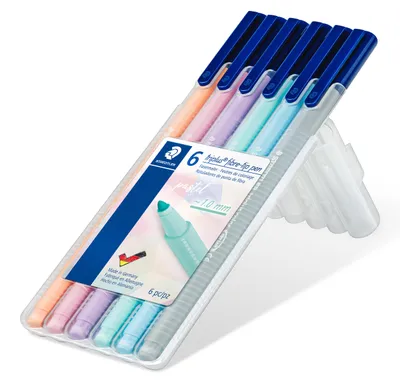 Immagine prodotto di Flamastry Triplus 6 colori pastello v2 Staedtler