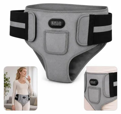 Produktbild von Menstruations-Wärmegurt mit Heizung & Massage, USB-ladbarer Wärmegürtel für Bauch & Rücken, wiederaufladbar, tragbar