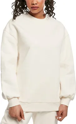 Produktbild von Urban Classics TB4025 | Ladies Organic Oversized Crew Damenpuli - Farbe: whitesand - Größe: S